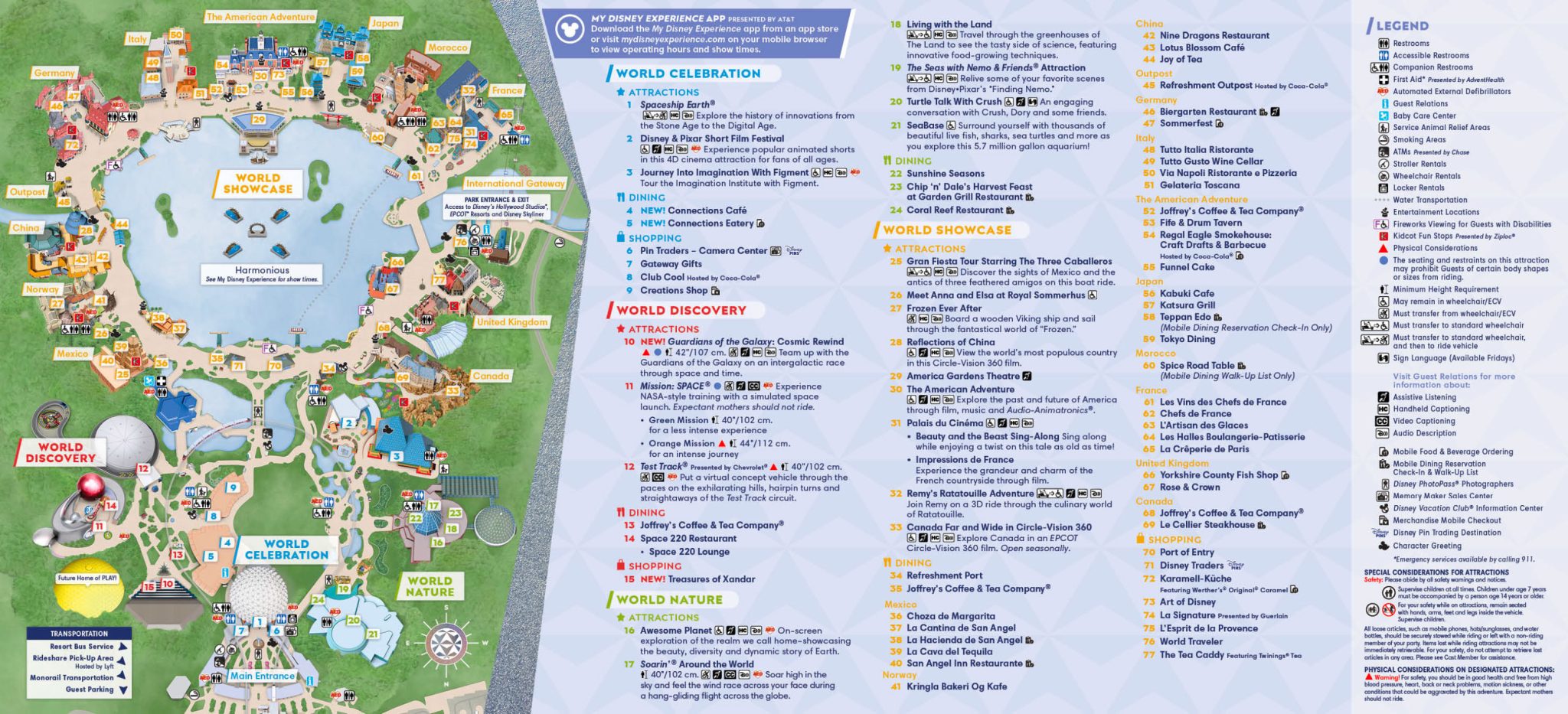 Walt Disney World plans et programmes des parcs Disney